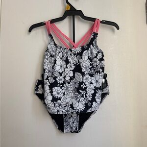 Gap Kids Black & White Floral Tankini